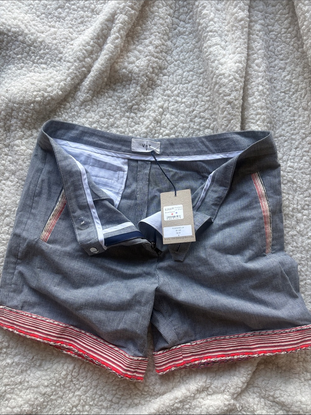 Women’s dressy pin striped shorts. Cotton!!